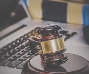 Law legal concept laptop