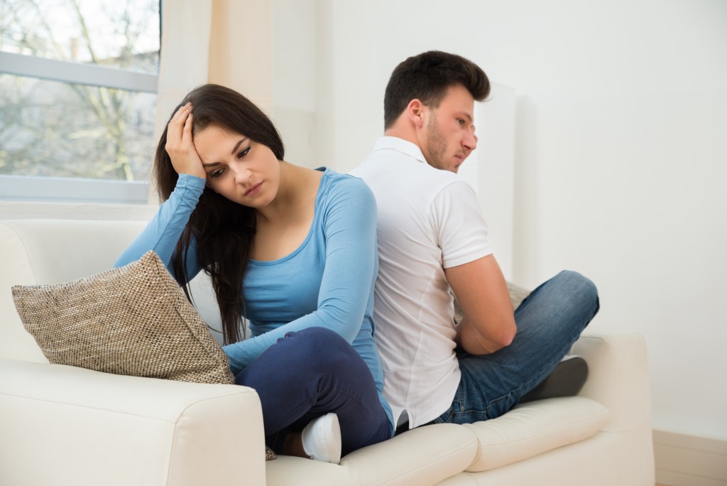 husband and wife having marital problems