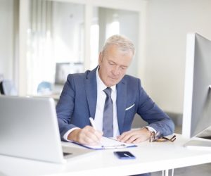 Businessman working