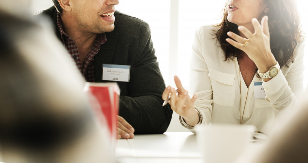 people in a meeting