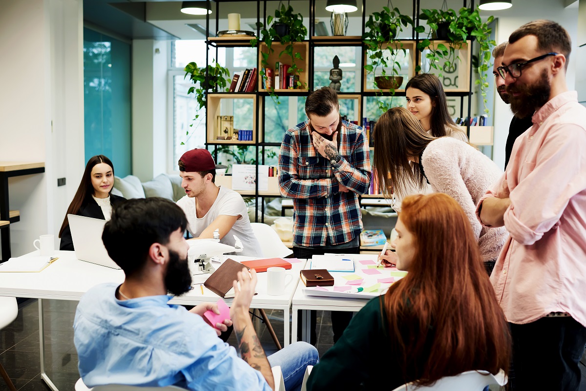 employees in the office