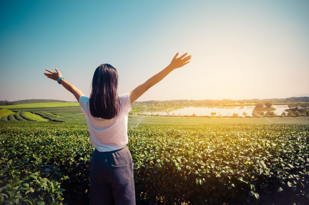 woman and nature